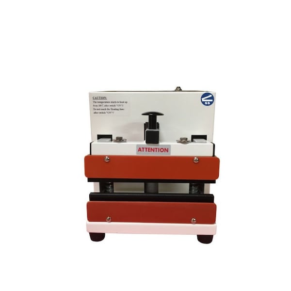 8" W-Series Table-Top Direct Heat Sealer w/ 10mm Meshed Seal Width - PTFE Coated